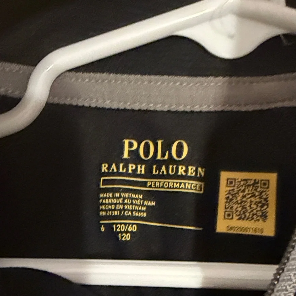 Boys Ralph Lauren Performance Quarter Zip Top (size 6) NWOT - Picture 2 of 2